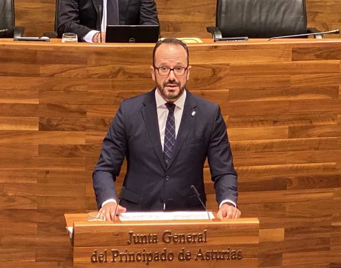 Archivo - El presidente de Vox Asturias y portavoz de Vox en la Junta General del Principado, Ignacio Blanco.