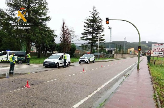 Control de Tráfico en uno de los lugares del suceso