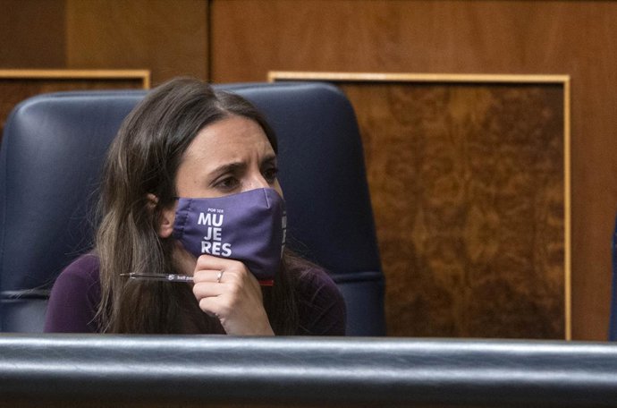 Archivo - Arxiu - La ministra d'Igualtat, Irene Montero