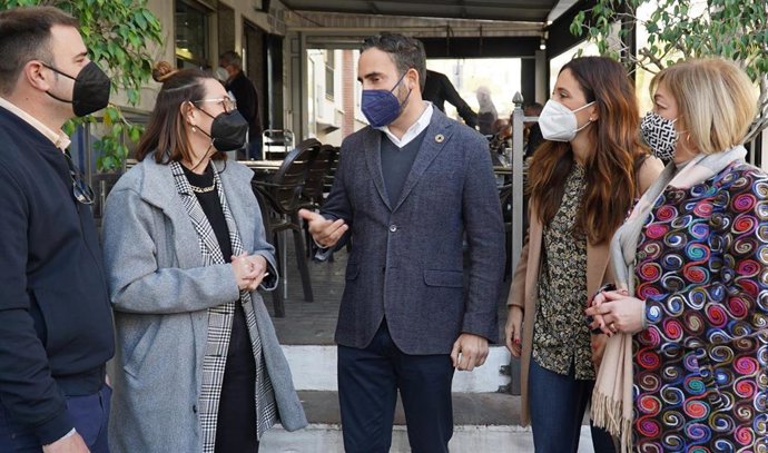 Daniel Pérez, secretario general del PSOE de Málaga, en Torrox