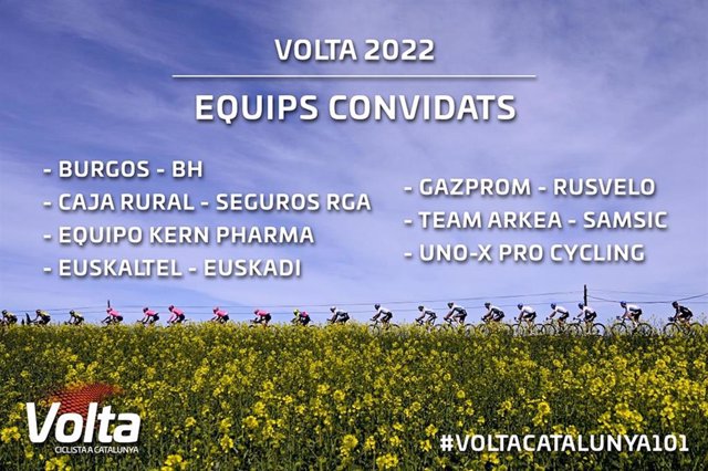 Equipos invitados a la Volta a Catalunya 2022