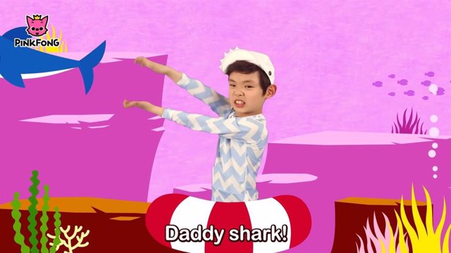 Captura del videoclip 'Baby Shark'