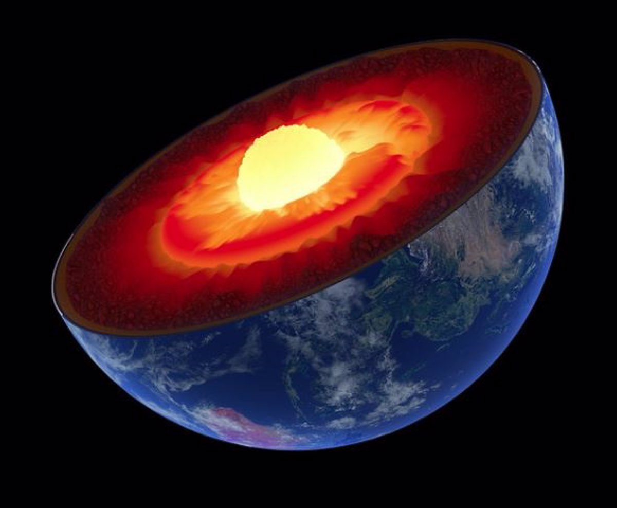 ¿Como el núcleo de la Tierra se mantiene caliente?