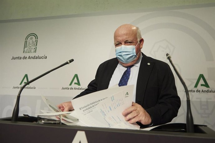 El consejero de Salud, Jesús Aguirre, en una imagen de 28 de diciembre.