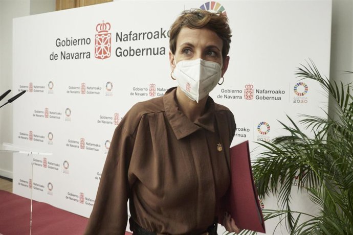 La presidenta del Gobierno de Navarra, María Chivite.