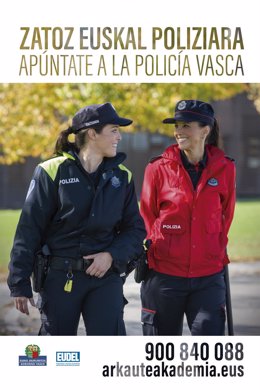 Euskadi convoca 497 plazas para la Ertzaintza y la Policía Local en 32 ayuntamientos vascos