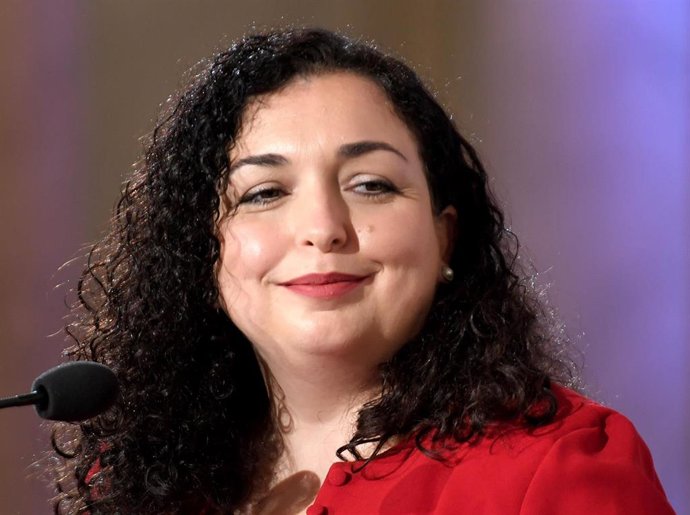 Archivo - La presidenta de Kosovo, Vjosa Osmani 