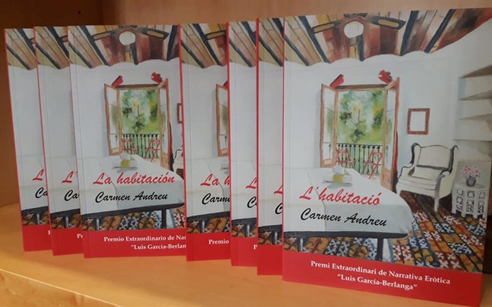 La llibreria LliG posa a la venda la novella del Premi de Narrativa Ertica Luis García-Berlanga , 'La habitación', de Carmen Andreu Balbastre