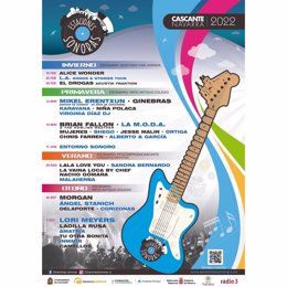 Cartel de la edición de 2022 del festival Estaciones Sonoras