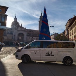 El taxi adaptado de José Manuel Domínguez ha recuperado este servicio para Tarazona.