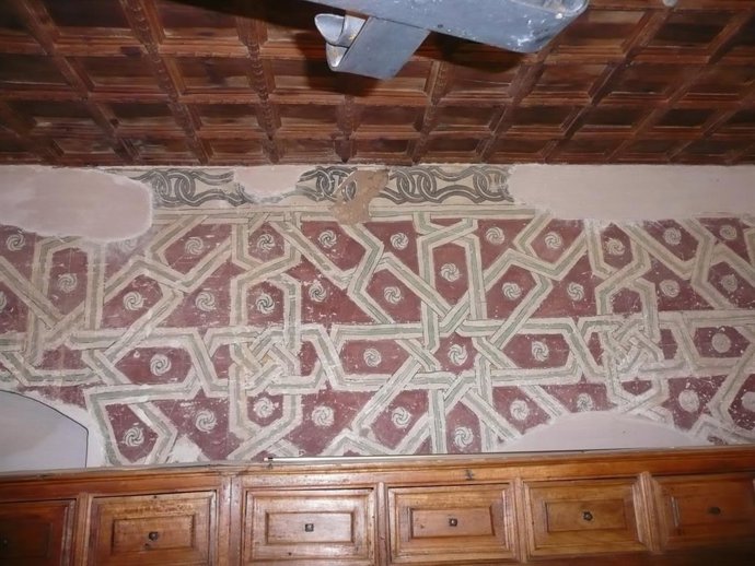 Pinturas murales del monasterio de Santa María de Carrizo, en León.