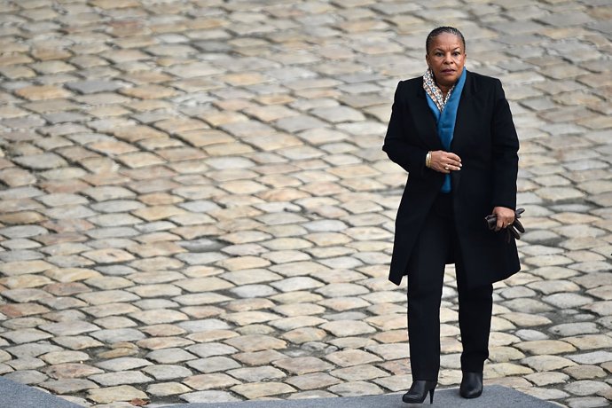 Archivo - La exministra de Justicia Christiane Taubira