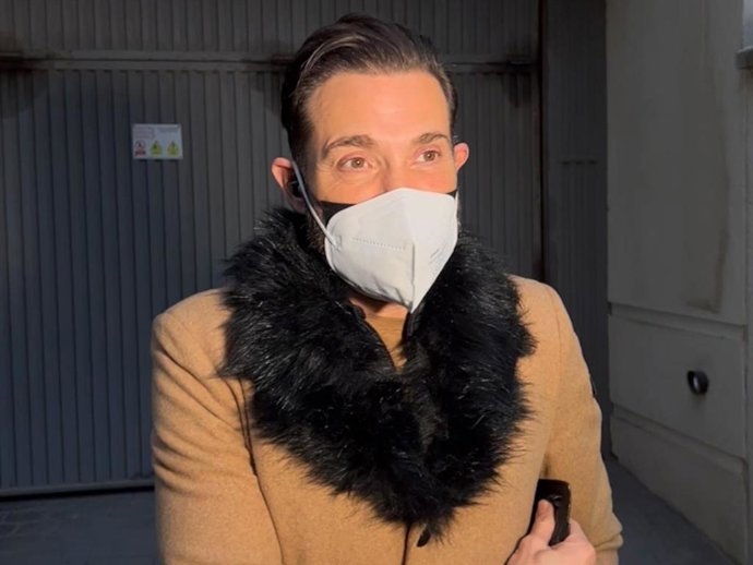 Antonio David Flores durante la comparecencia pública que ofreció ayer en Málaga para reivindicar su derecho a ser feliz junto a Marta Riesco.