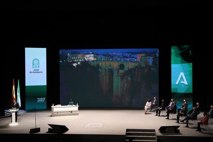 Archivo - Acto del Día de Andalucía, el 28 de febrero de 2021