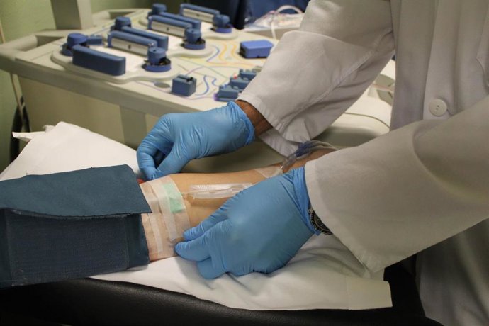 Archivo - Donación de sangre, donar, hospital, médico