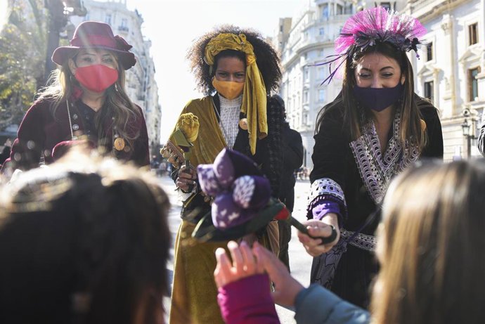 Les Magues de Gener, en la Plaza del Ayuntamiento de Valencia