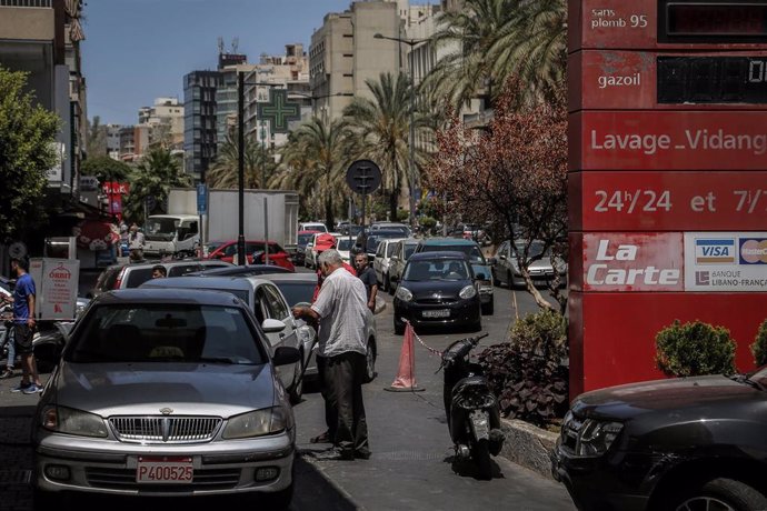 Archivo - Crisis de combustible en Líbano 