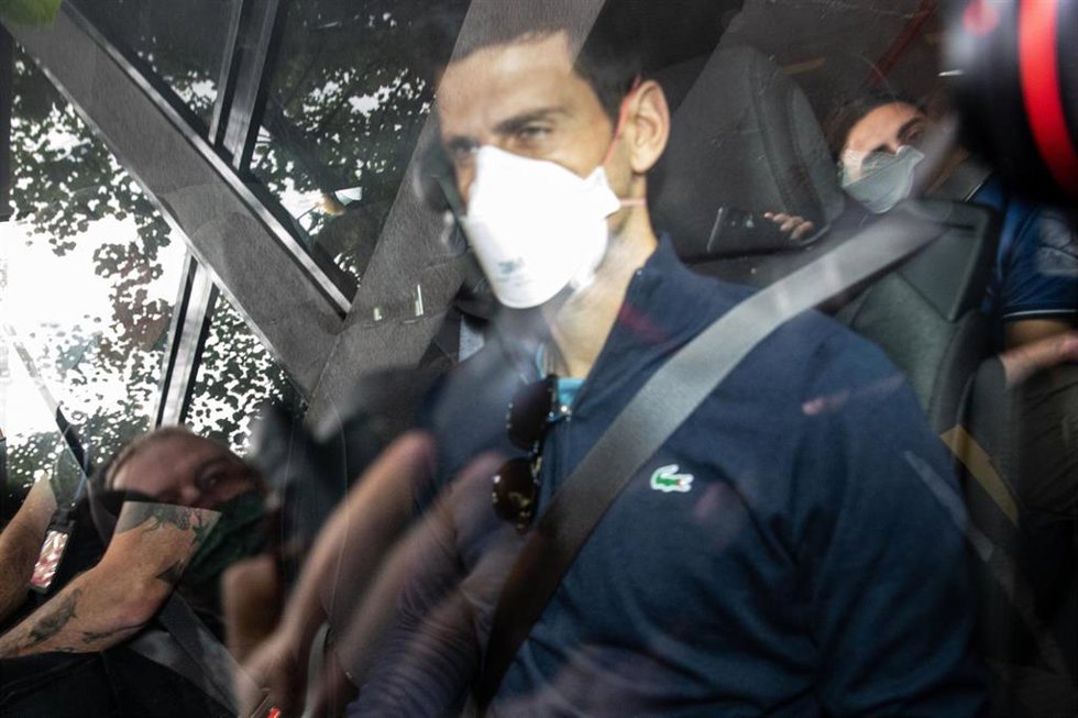 El tenista serbio Novak Djokovic en Melbourne, Australia