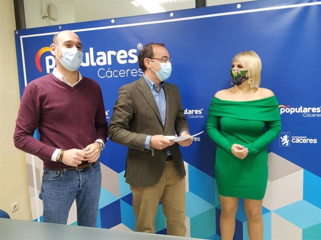 Concejales del PP en el Ayuntamiento de Cáceres
