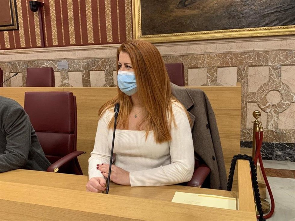La secretaria general de Podemos Sevilla y concejal en el Ayuntamiento, Susana Serrano.