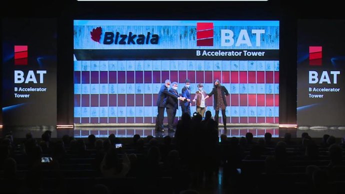 Presentación del proyecto BAT, en centro internacional de emprendimiento en Bizkaia.
