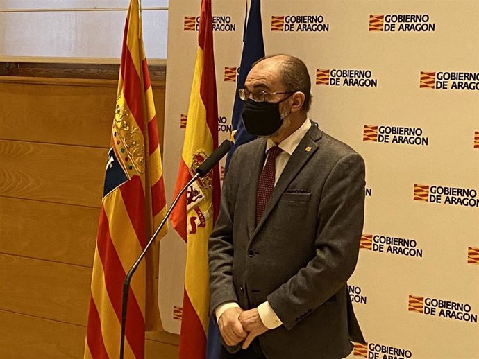 El presidente del Gobierno de Aragón, Javier Lambán.