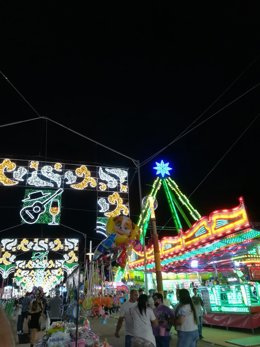 Archivo - Recinto ferial de Jaén en las fiestas de San Lucas 2021.