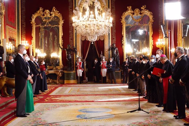 Imágenes de la recepción de Casa Real al Cuerpo Diplomático acreditado en España