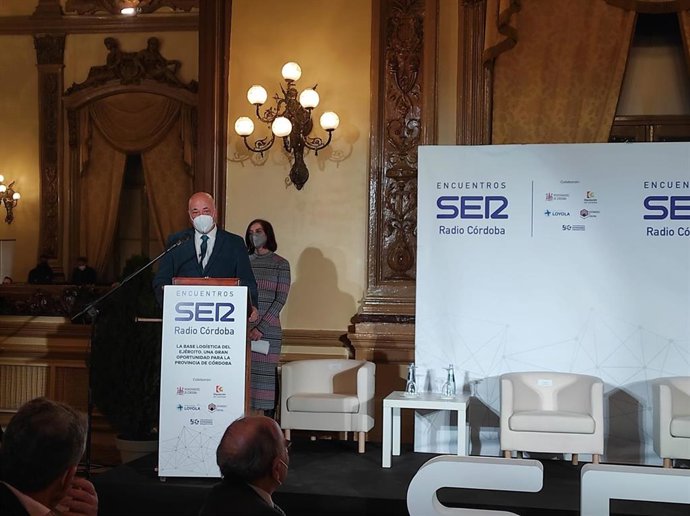 El presidente de la Diputación de Córdoba, Antonio Ruiz, interviene en el Encuentro SER 'La Base Logística del Ejército, una gran oportunidad para la provincia de Córdoba',