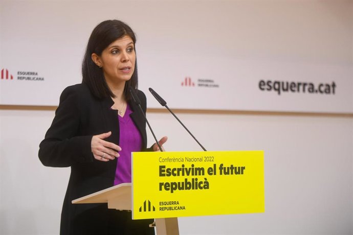 La secretaria general adjunta y portavoz de ERC, Marta Vilalta.