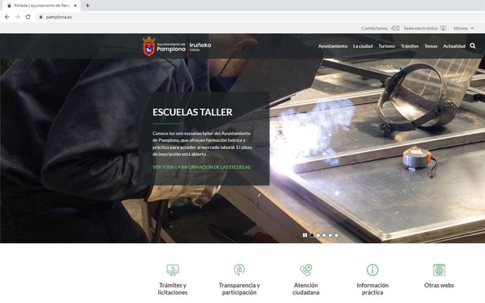 Página web del Ayuntamiento de Pamplona.