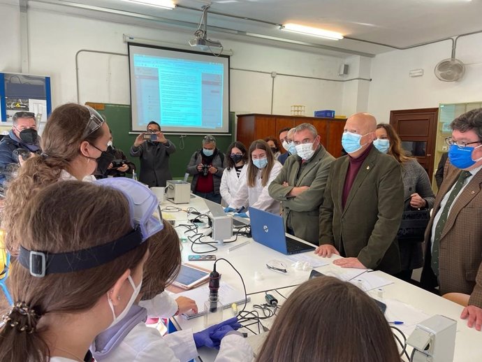 Javier Imbroda, durante su visita a Jerez de la Frontera.