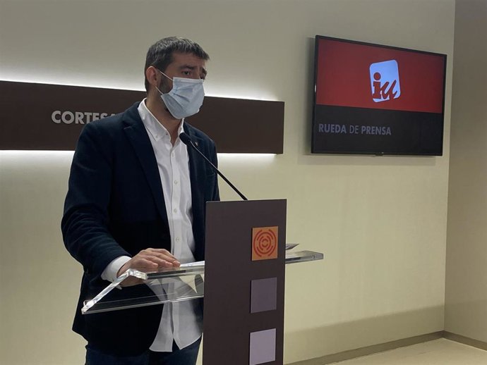 El diputado de IU, Álvaro Sanz.
