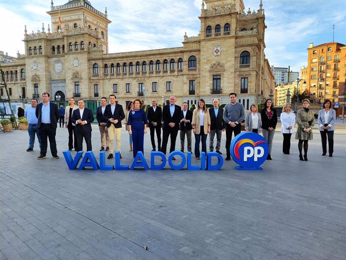Candidatura a las Cortes del PP de Valladolid en las elecciones del 13 de febrero.