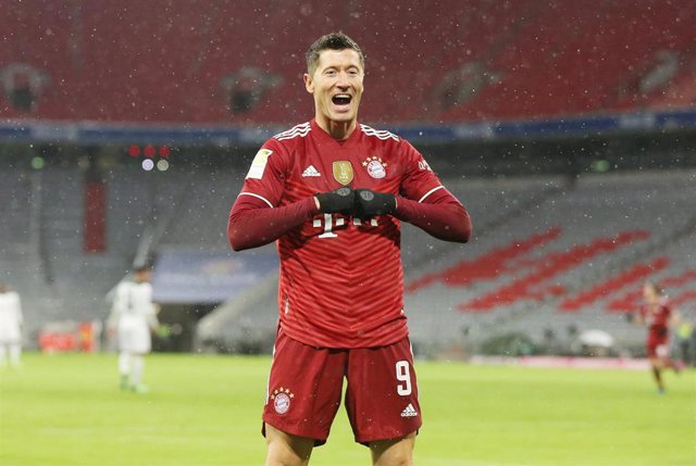 Robert Lewandowski con el Bayern Múnich