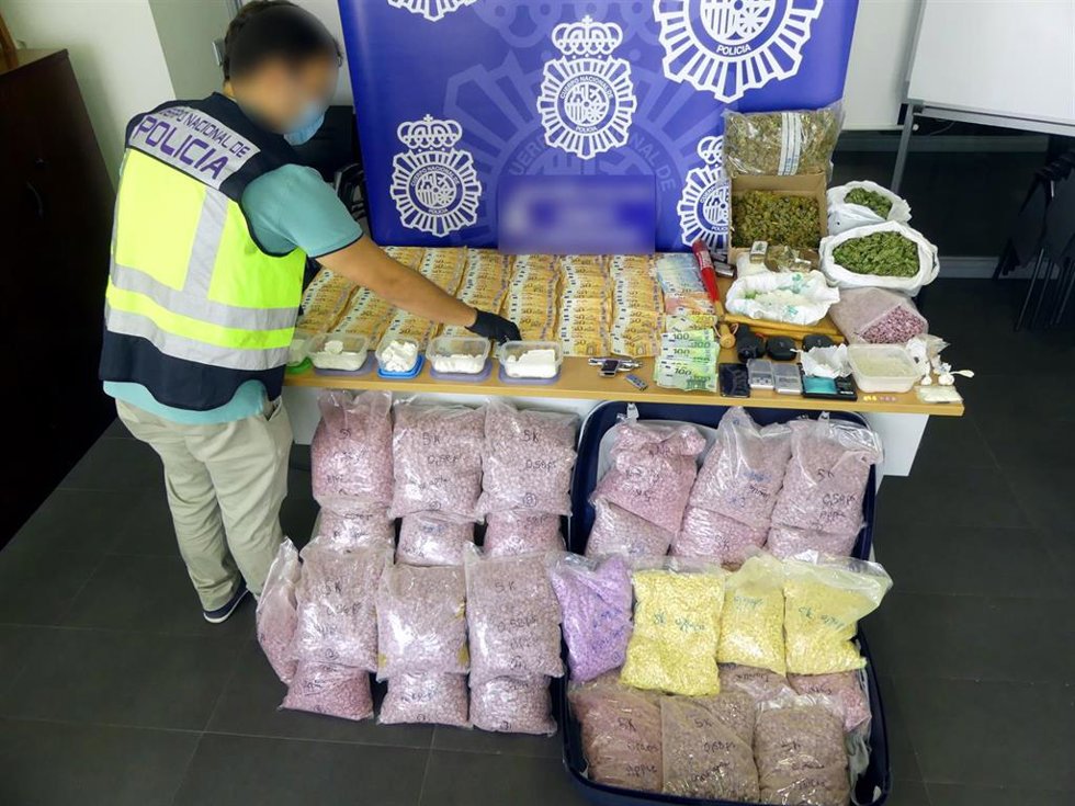 Imagen de la droga intervenida