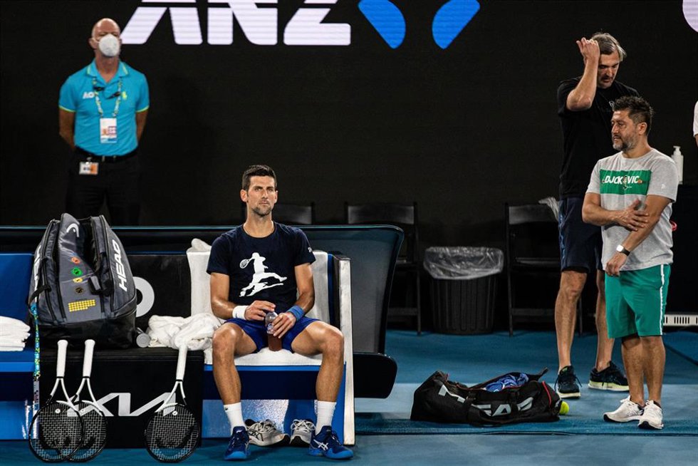 Novak Djokovic, en un partido