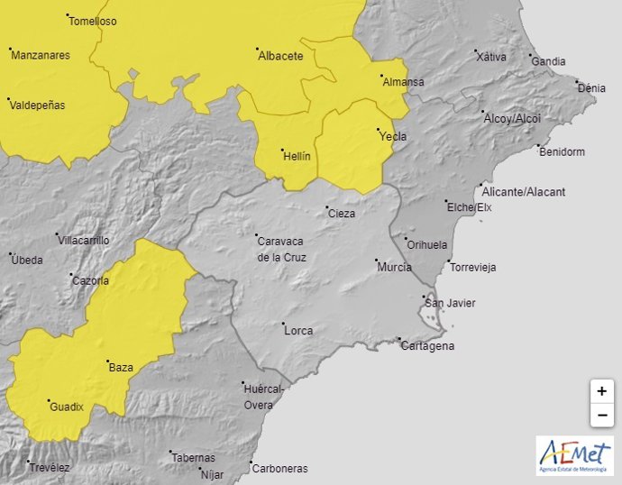 El Altiplano estará en la madrugada de este miércoles en alerta amarilla por mínimas de -4 grados