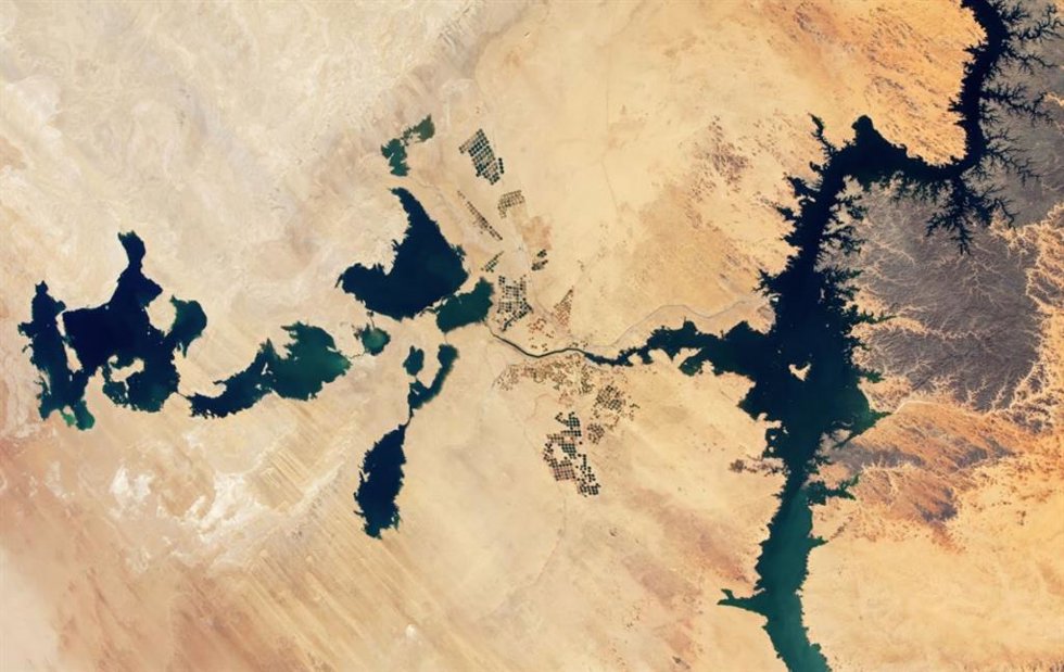 Lagos Toshka en el desierto de Egipto
