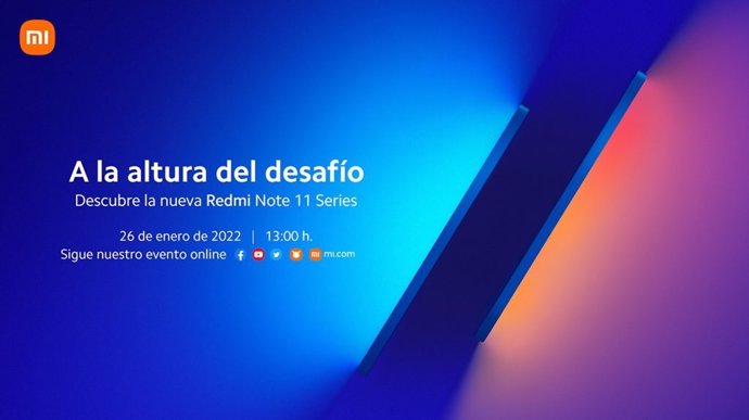 Anuncio de la presentación de la serie Redmi Note 11