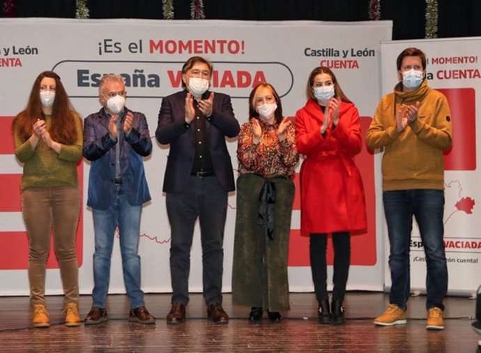 Candidatos de la España Vaciada hoy en Ampudia