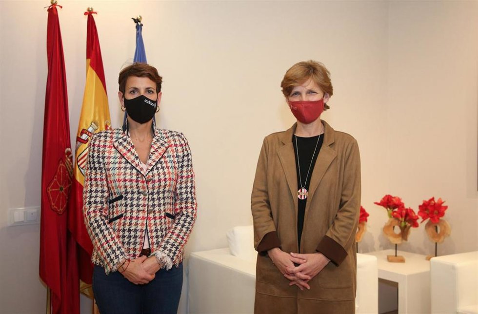 María Chivite y María Iraburu.