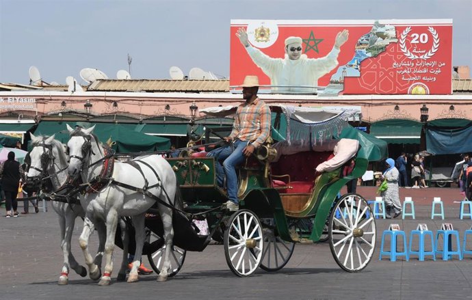 Archivo - Un mural del rey Mohamed VI en Marruecos