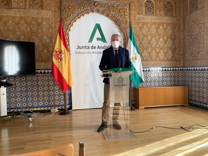 El delegado territorial de Salud y Familias de la Junta de Andalucía, Juan de la Cruz Belmonte.