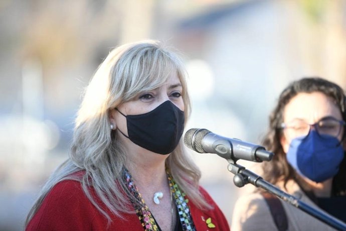La consellera Violant Cervera, en una visita institucional en Mataró