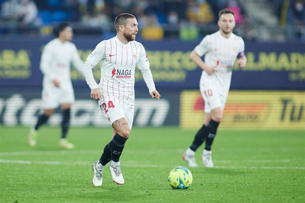 El 'Papu' Gómez en un Cádiz-Sevilla