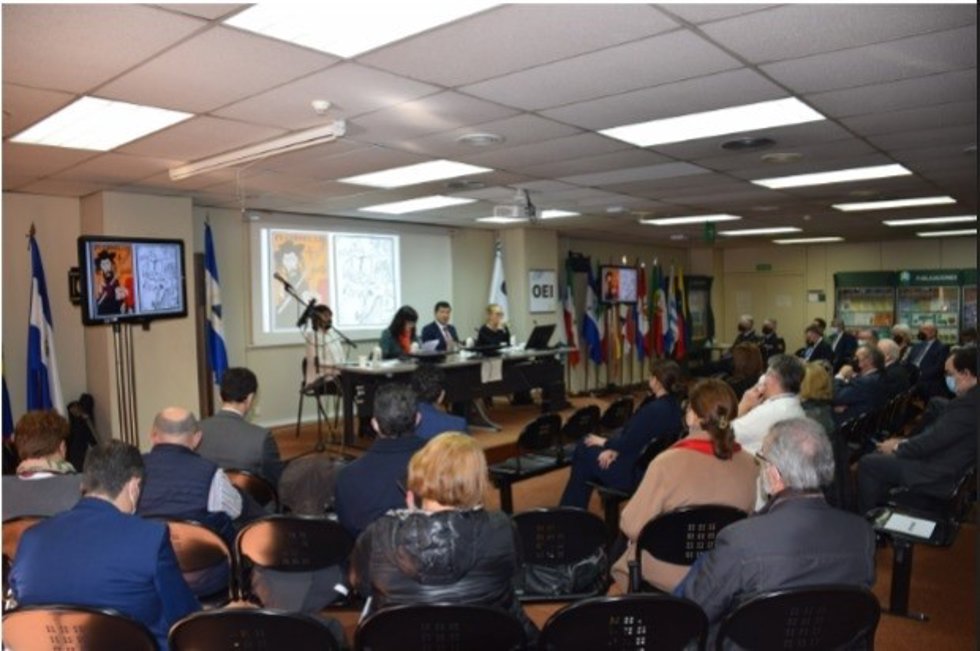 Homenaje a Ruben Darío en la Embajada de Nicaragua.