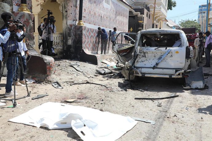 Atentado suicida cometido en Mogadiscio, Somalia.