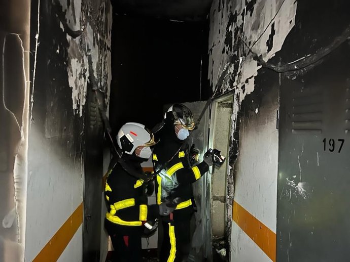 Herido grave por quemaduras un hombre de 44 años en el incendio de un trastero en Leganés