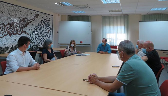 Reunión sobre prevención de riesgos laborales.